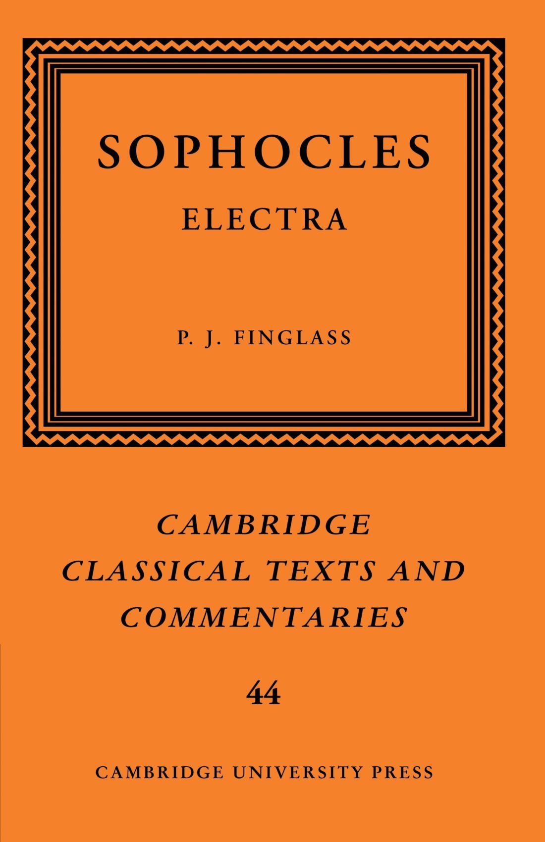 Sophocles: Electra Sophocles Finglass Paperback Cambridge University Press