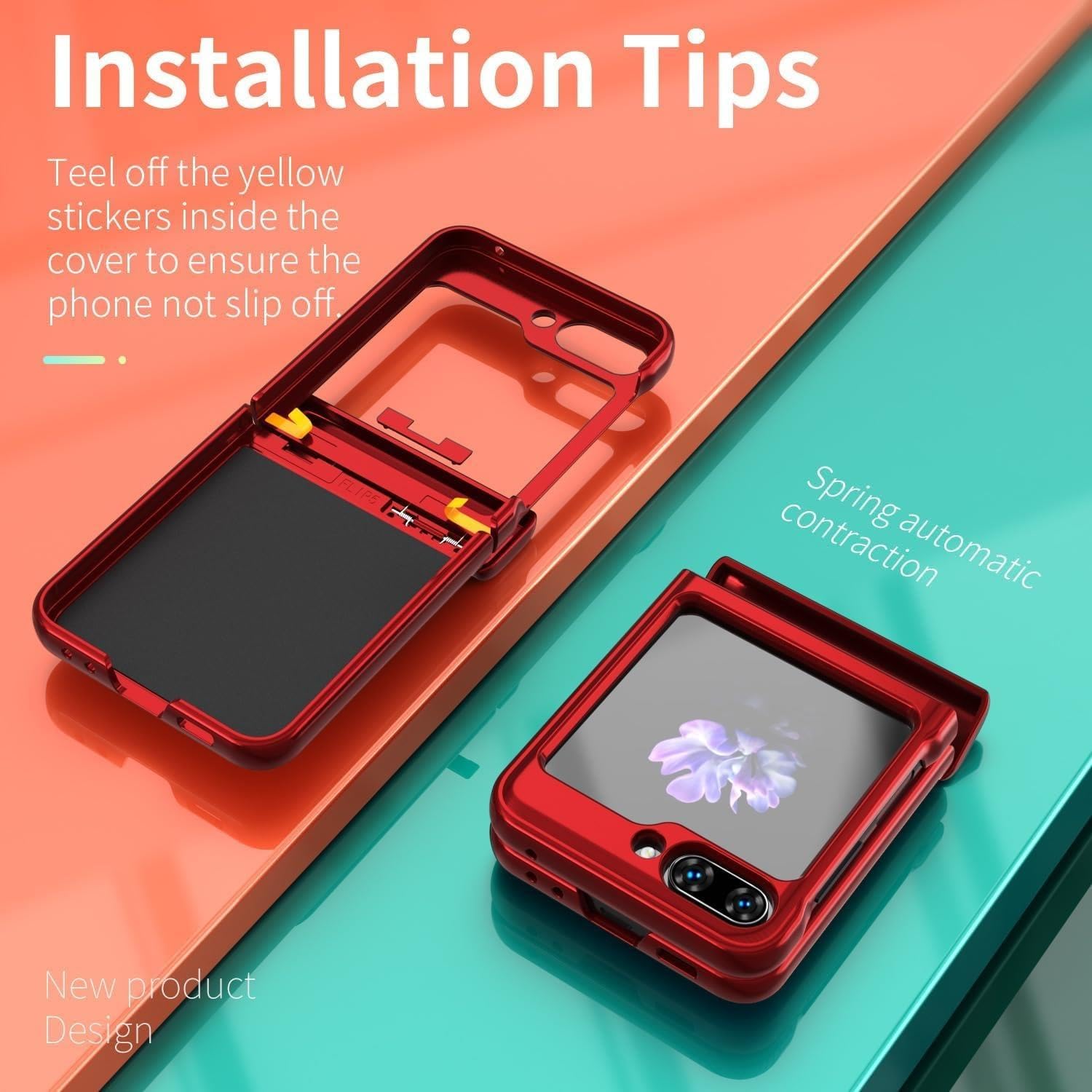 Coque à charnière for Samsung Galaxy Z Flip 8, étui magnétique antichoc