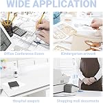 Stapleless Stapler No Staple Needed Paper Binder Effortless Press Design for Office School Home Documents White Paper Binding with Rounded Corners