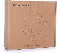Vista 7 de KYLIN SPORT Anillos de gimnasia con correas ajustables, anillos de gimnasio resistentes para dominadas y inmersiones, entrenamiento cruzado