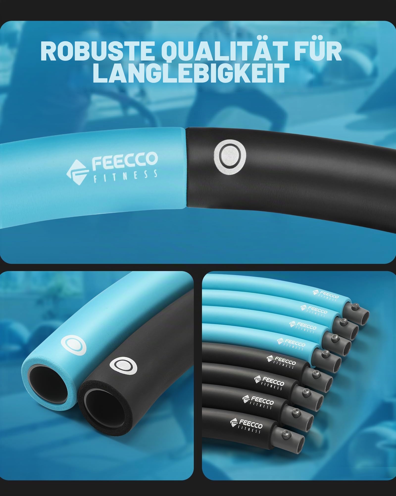 FEECCO Fitness Hoop Reifen Erwachsene - Zum Abnehmen