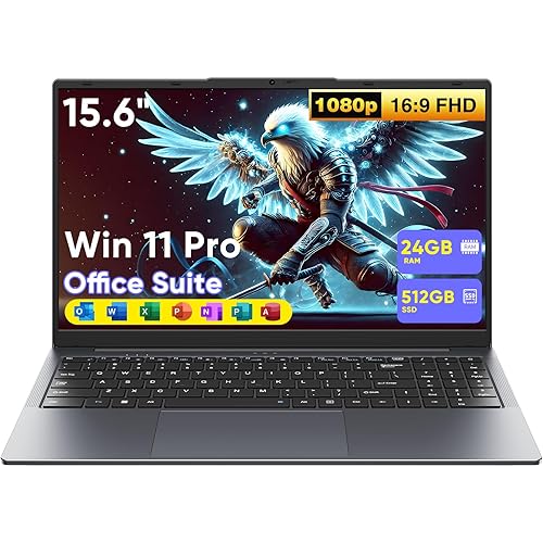 15,6" Ordinateur Portable Win 11 Pro Inte M3-8100Y (Jusqu'à 3,40