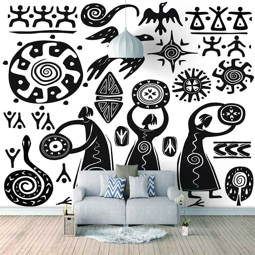 Papier peint toile auto-adhésif pour relooker un mur sans colle ni bavure