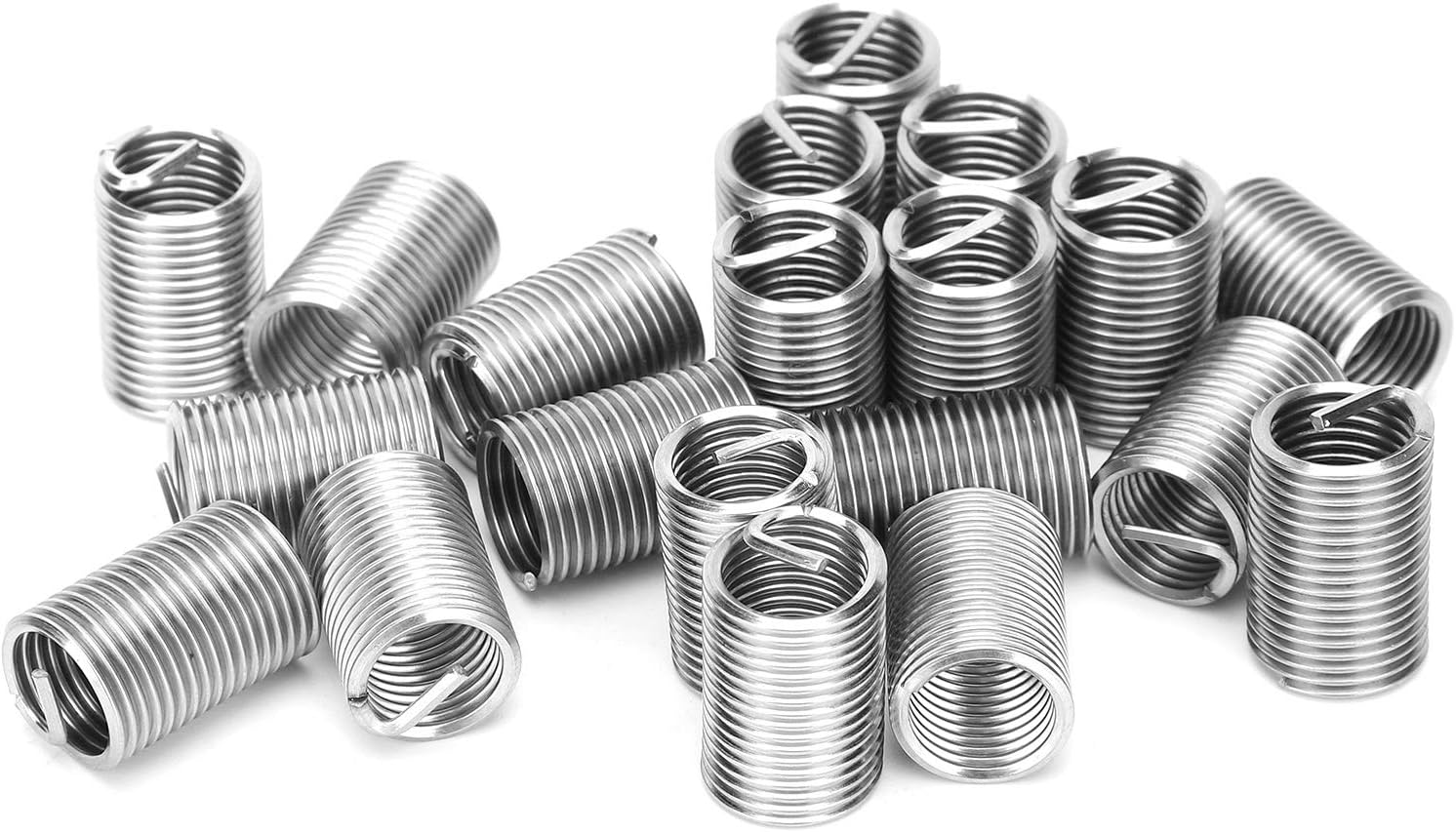 ANKROYU 20 PCS Stainless Steel Thread Guard, M12 x 1.5mm Thread Repair Sleeve, Reducing Nut Fastening Hardware