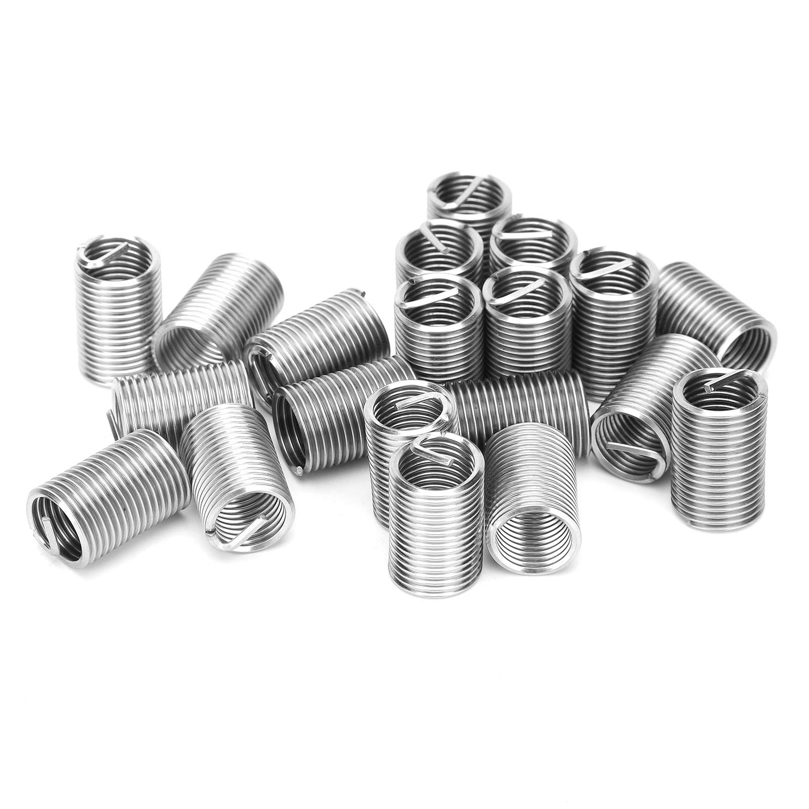 ANKROYU 20 PCS Stainless Steel Thread Guard, M12 x 1.5mm Thread Repair Sleeve, Reducing Nut Fastening Hardware