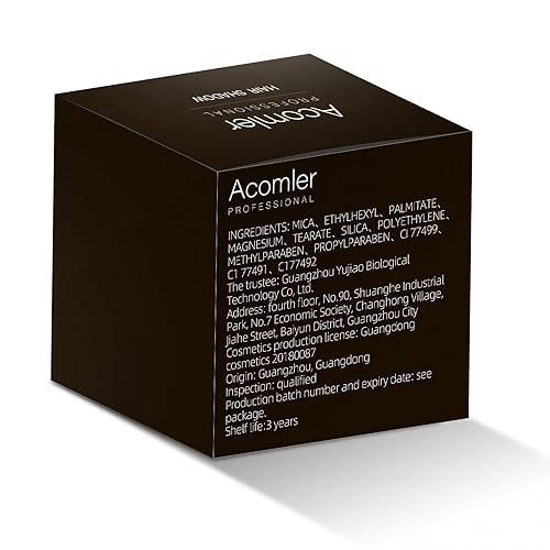 Miniatura 8 de Acomler Polvo de sombra para cubrir instantáneamente la línea del cabello, polvo de cabello para retoque de raíz, marrón oscuro para cabello