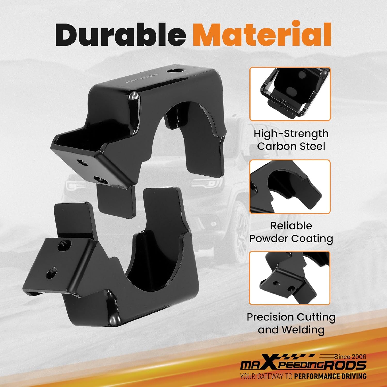 maXpeedingrods 6-7" Axle Flip Kit for Chevy Silverado/GMC Sierra 1500 2007-2018 Pickup Truck Rear Lowering Drop Kit