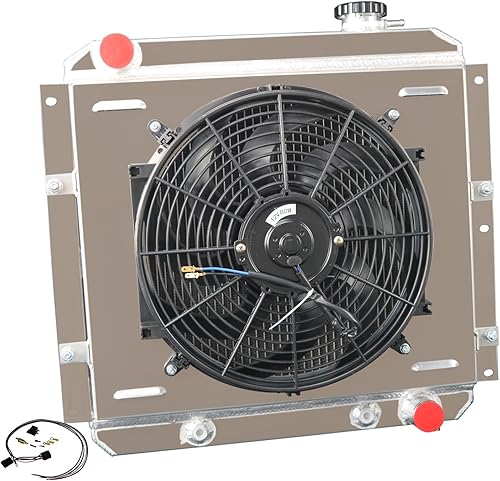 Relé de ventilador de aluminio de 3 hileras para Toyota Land Cruiser FJ40 FJ45 Gasolina 1958-1984