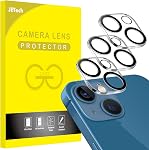 JETech Protecteur d'objectif pour caméra iPhone 13 Pro Max 6,7 pouces et iPhone 13 Pro 6.1 pouces, 9H Verre trempé, HD Clair, anti-rayonnement, friendly cas, n'affecte pas les coups de la nuit, 3-Pack