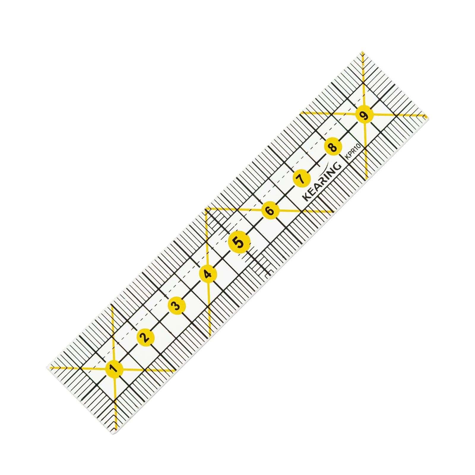Adoorniequea 10 Cm Sewing Ruler Transparent Ruler For Simple Quilting Designs Tailors Diy Tools