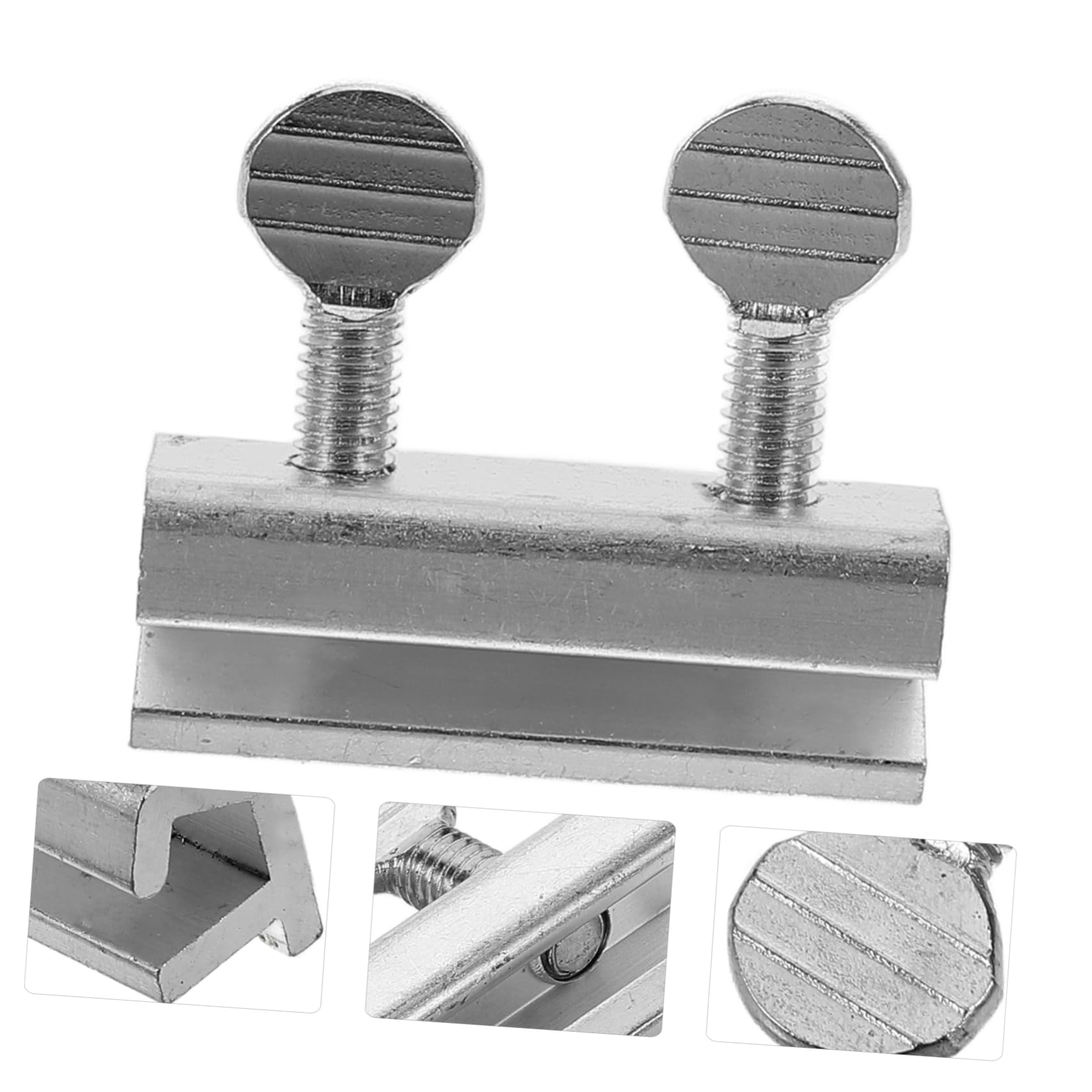 VILLCASE Cerraduras de Seguridad para Ventana Corredera Horizontal, Aluminio Ajustable, 12 Piezas, con Llave, para Casa y Oficina