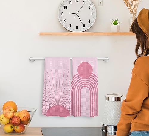 Miniatura 132 de You are My Sunshine - Juego de 2 toallas de cocina y paños de cocina y paños de cocina bohemios absorbentes, toallas de mano para baño y cocina