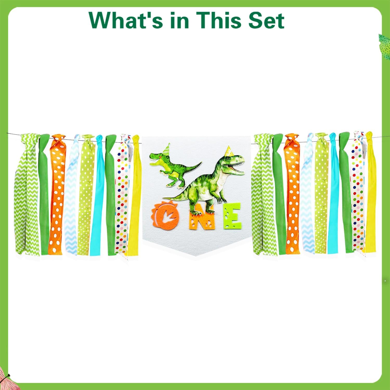 Dinosaur Birthday Party Supplies Boy Dinosaur 1st Bday One a Saurus Birthday Decorations include Balloon Garland Balloon Box Highchair Banner Photo Banner Crown Backdrop Plates Napkins Tablecloth