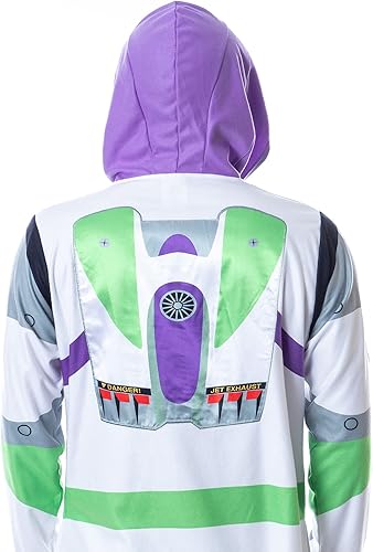 Miniatura 4 de Disney Toy Story Buzz Lightyear Space Ranger - Disfraz de pijama para hombre Blanco