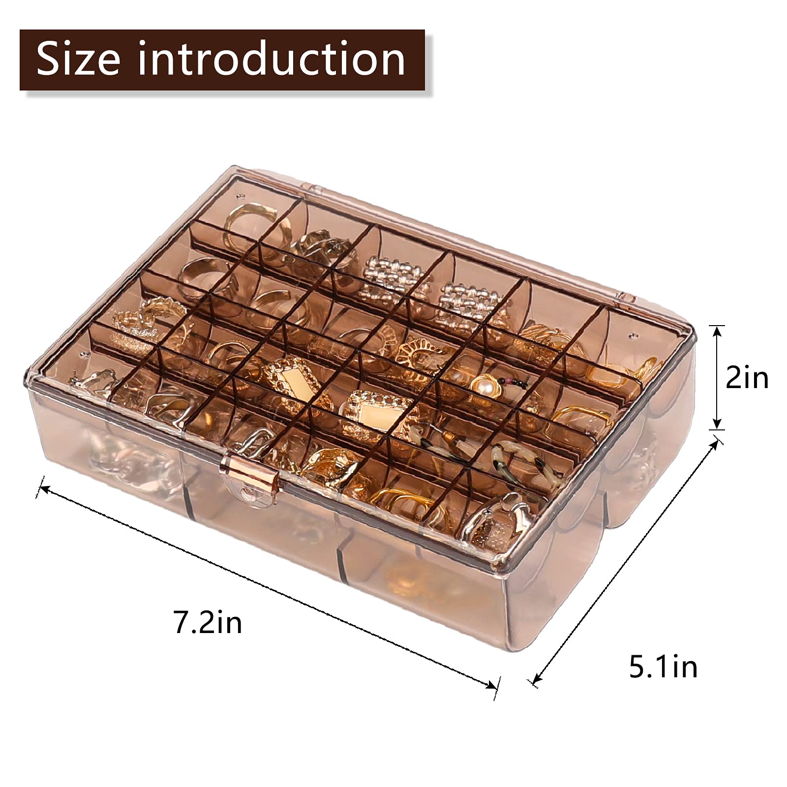 Amazon.co.jp: ジュエリーボックス(ライトブラウン) : Home & Kitchen