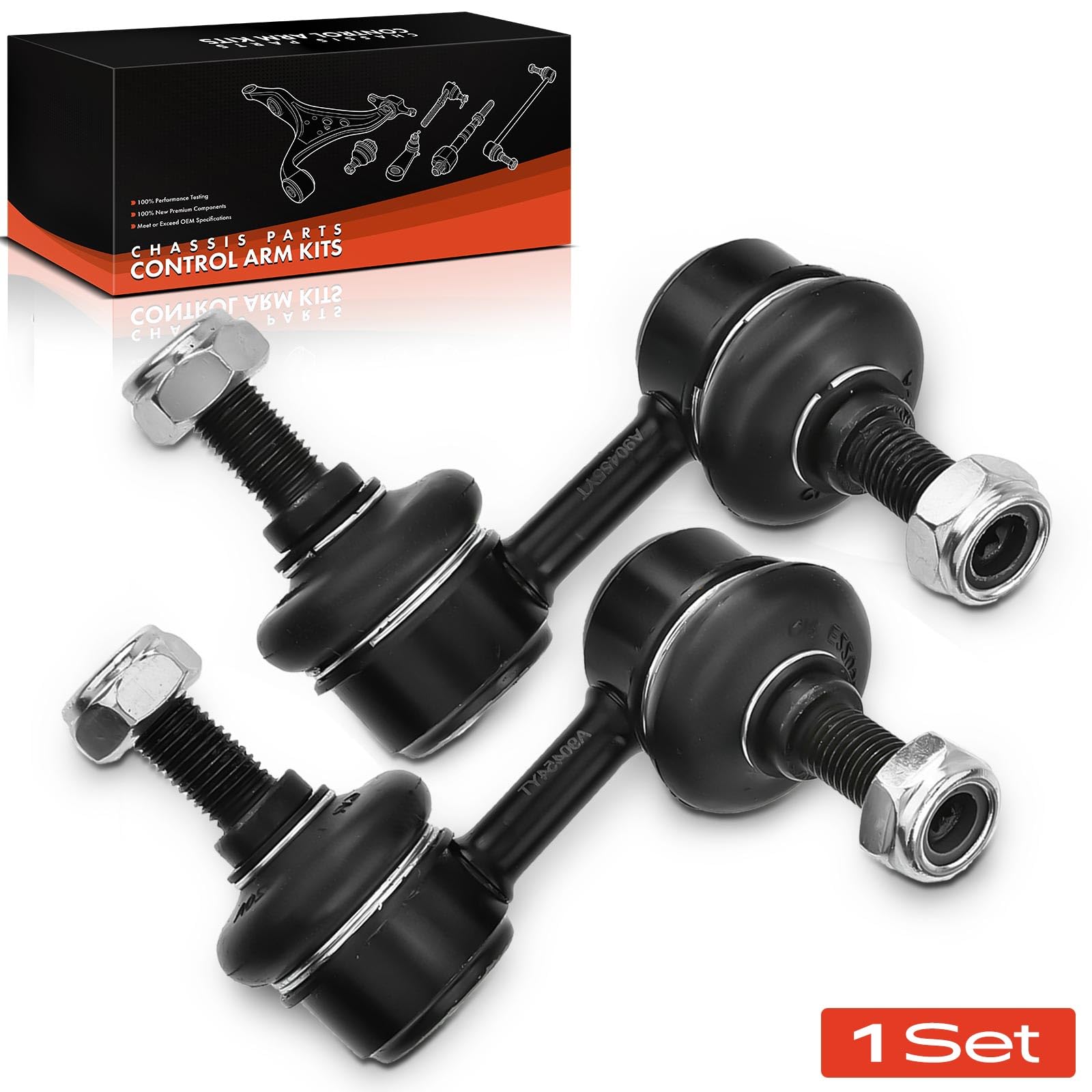 Frankberg 2 biellette stabilizzatrici anteriori sinistra destra | 51321S5A003, Compatibile con: Civic VII Hatchback EP EU EV, Streaming RN, FR-V BE, Civic VII Berlina ES ET, CR-V II RD