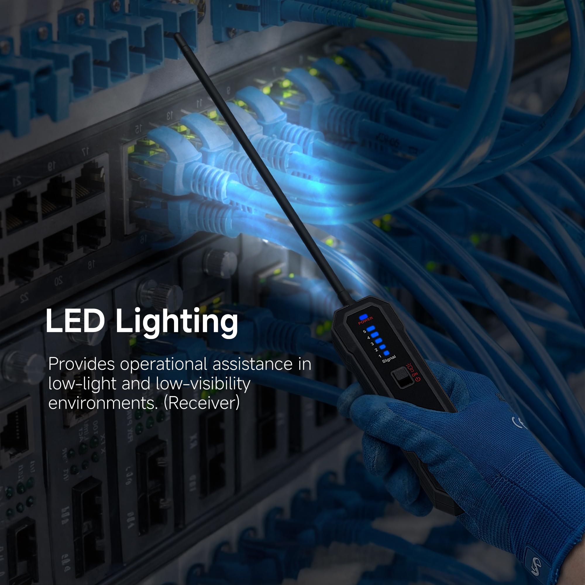 NOYAFA Localizador de cables subterráneos, localizador de cables subterráneos, trazador de cables para cercas invisibles para mascotas, trazador de circuito para cables eléctricos ocultos de pared