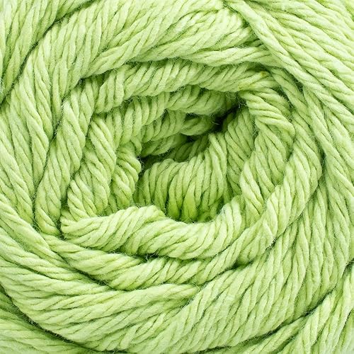 Miniatura 2 de Craft County 100% hilo de algodón mediano (talla 4)  tejido, tejido y ganchillo  verde intenso (120 yardas)