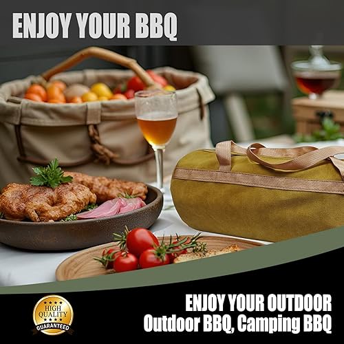 Miniatura 4 de Bolsa de almacenamiento de herramientas para parrilla, adecuada para almacenamiento de utensilios de parrilla, bolsa de almacenamiento de accesorios