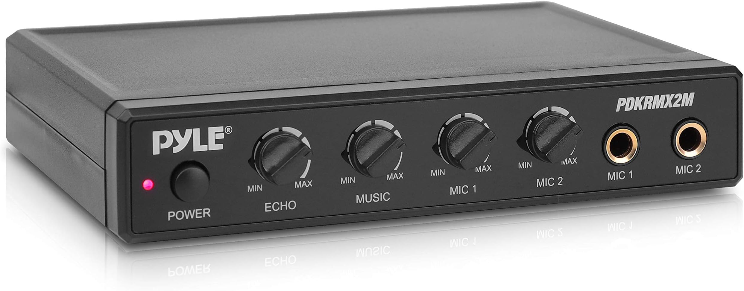 HAYDEN 2Channel Portable Karaoke Audio Mixer, Dual Mic