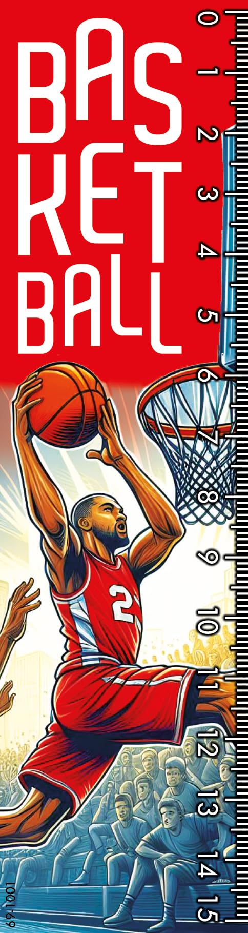 AFIE 69-1001 - Biglietto Basketball con busta, 12 x 17,5 cm, per sport giocatore di basket campione o sostenitore di una squadra, collezione Passione Sport dei Giochi olimpici