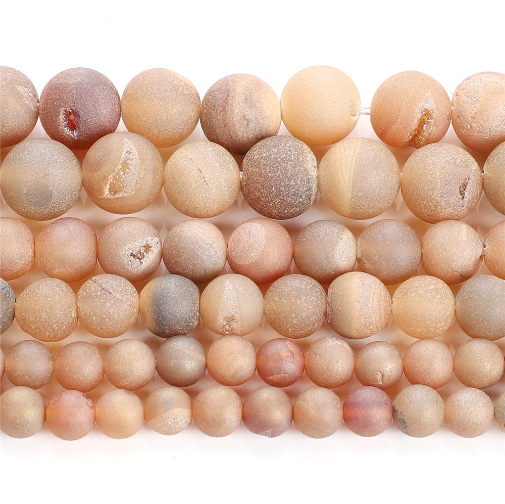 Perles d'agates en pierre naturelle 6mm pour collier et bracelet DIY