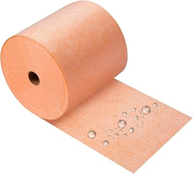 Waterproof Membrane for Shower, 20mils Thickness- 5inch x 98.42Ft | Professional Underlayment Shower Membrane,Waterproofing Membrane Polyethylene Fabric for Tiles, Shower Walls, Bathroom Floors