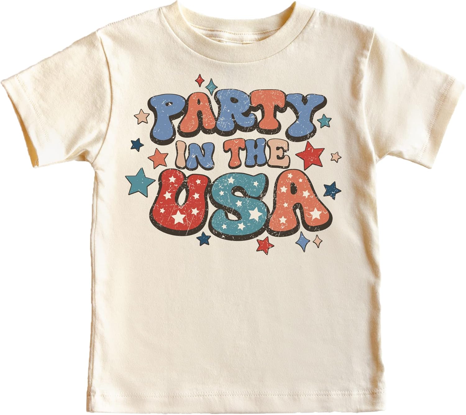 Party in The USA Stars and Stripes 4th of July Family Matching Outfits for Kids and Adults