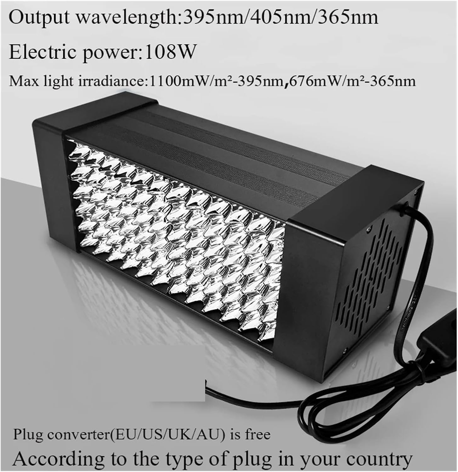 405nm UV LED樹脂硬化ランプ 365nm 395nm 紫外線ライト PCB はんだ接着剤 インクジェットワニス ペイント