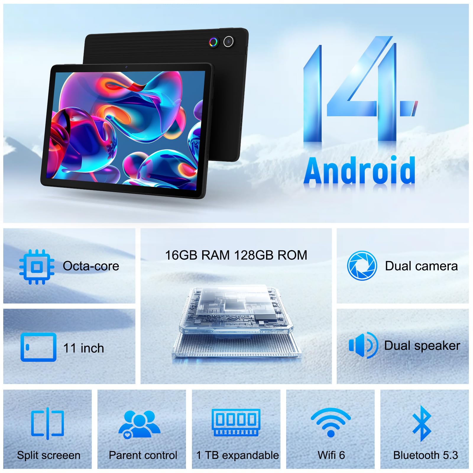 Amazon.com : Glesso Android Tablet,10.95 inch Android Tablet, 16GB