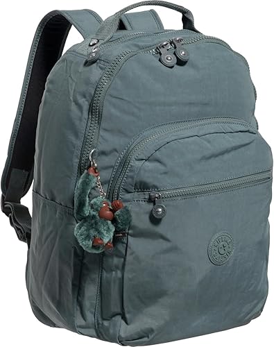 Kipling Seúl - Mochila grande para portátil de 15 pulgadas, color aloe claro, Sábila, Moderno