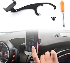 Bruce & Shark 360° Rotation Car Phone Holder Cradle Holder Suitable for Mini Cooper R60 R61 Red