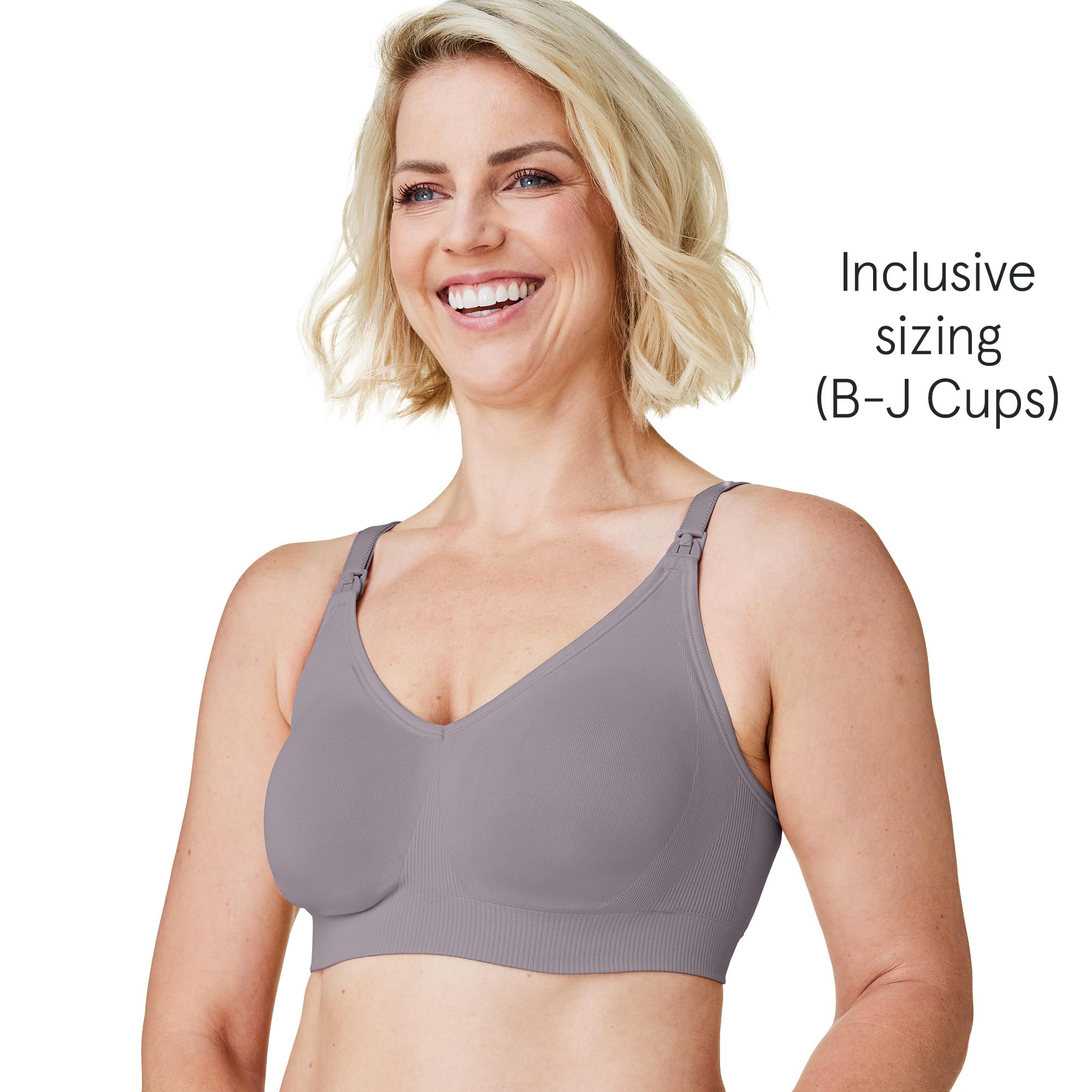BRAVADO! DESIGNS Body Silk Seamless - Sujetador inalámbrico para Maternidad y enfermería (Copa A, B, C, D, DD/E, DDD/F)