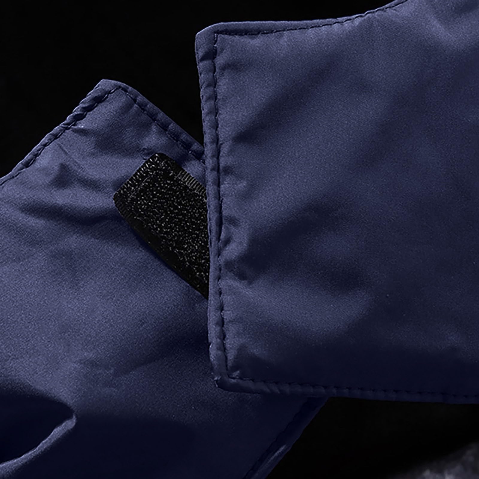 Chubasquero grueso para hombre, cortavientos para hombre, con cremallera completa, chaqueta de softshell transpirable, chaqueta funcional con capucha separable, chaqueta cortavientos cálida