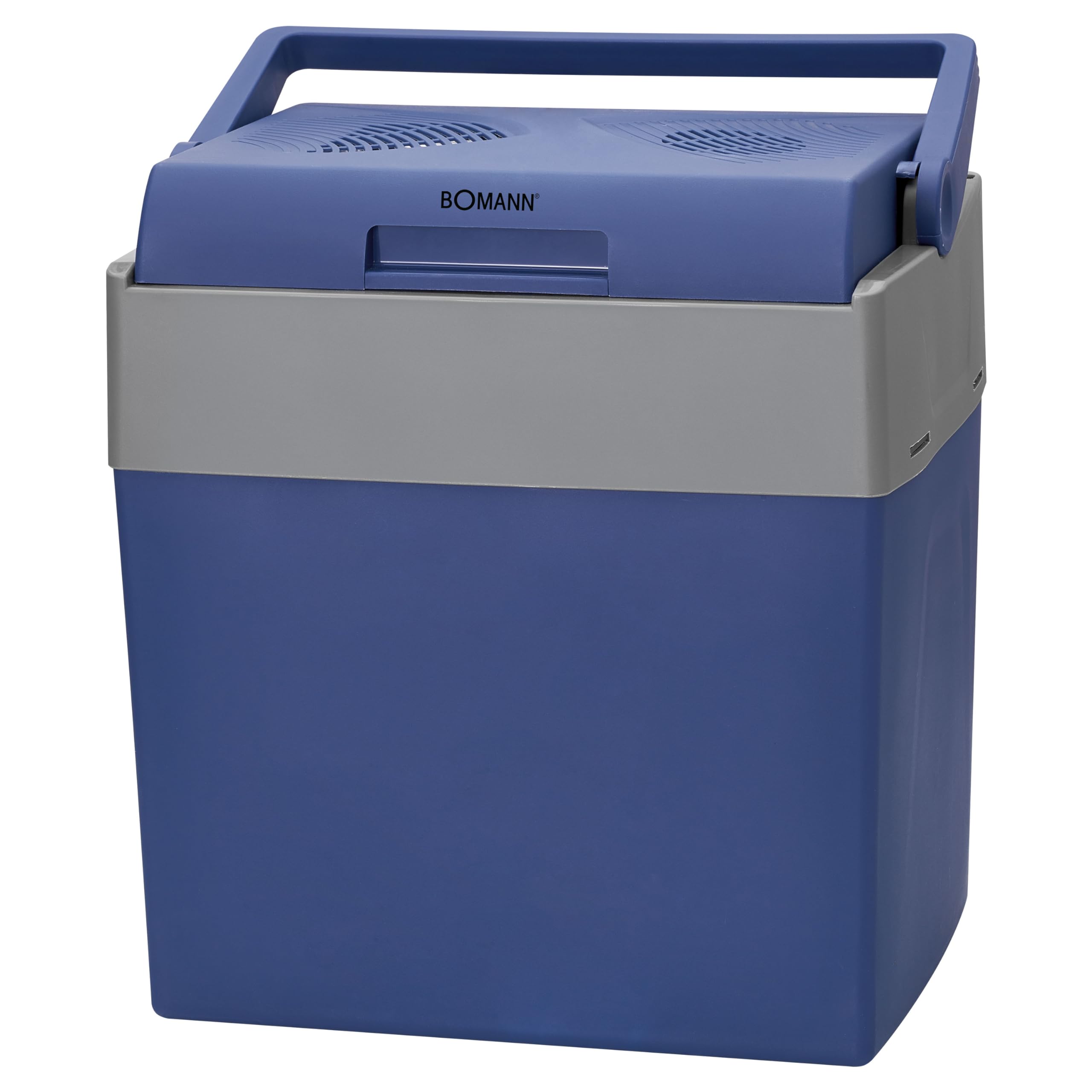 Bomann KB 6012 Nevera Portátil Eléctrica de Viaje para Coche, Camping, 12V/230V, Capacidad 30 litros, Enfría y Calienta, Azul