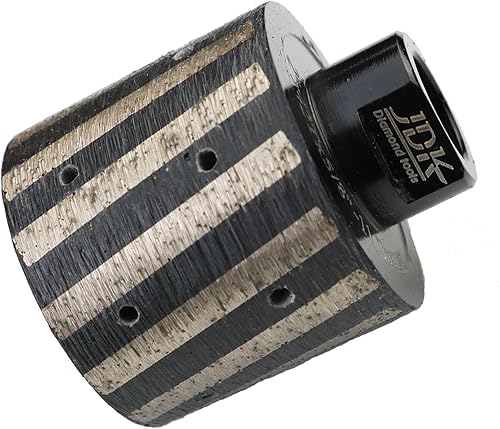 Miniatura 7 de JDK - Rueda de tambor de diamante de 3 pulgadas segmentada tolerancia cero para moler granito mármol piedras de ingeniería agujero de fregadero de