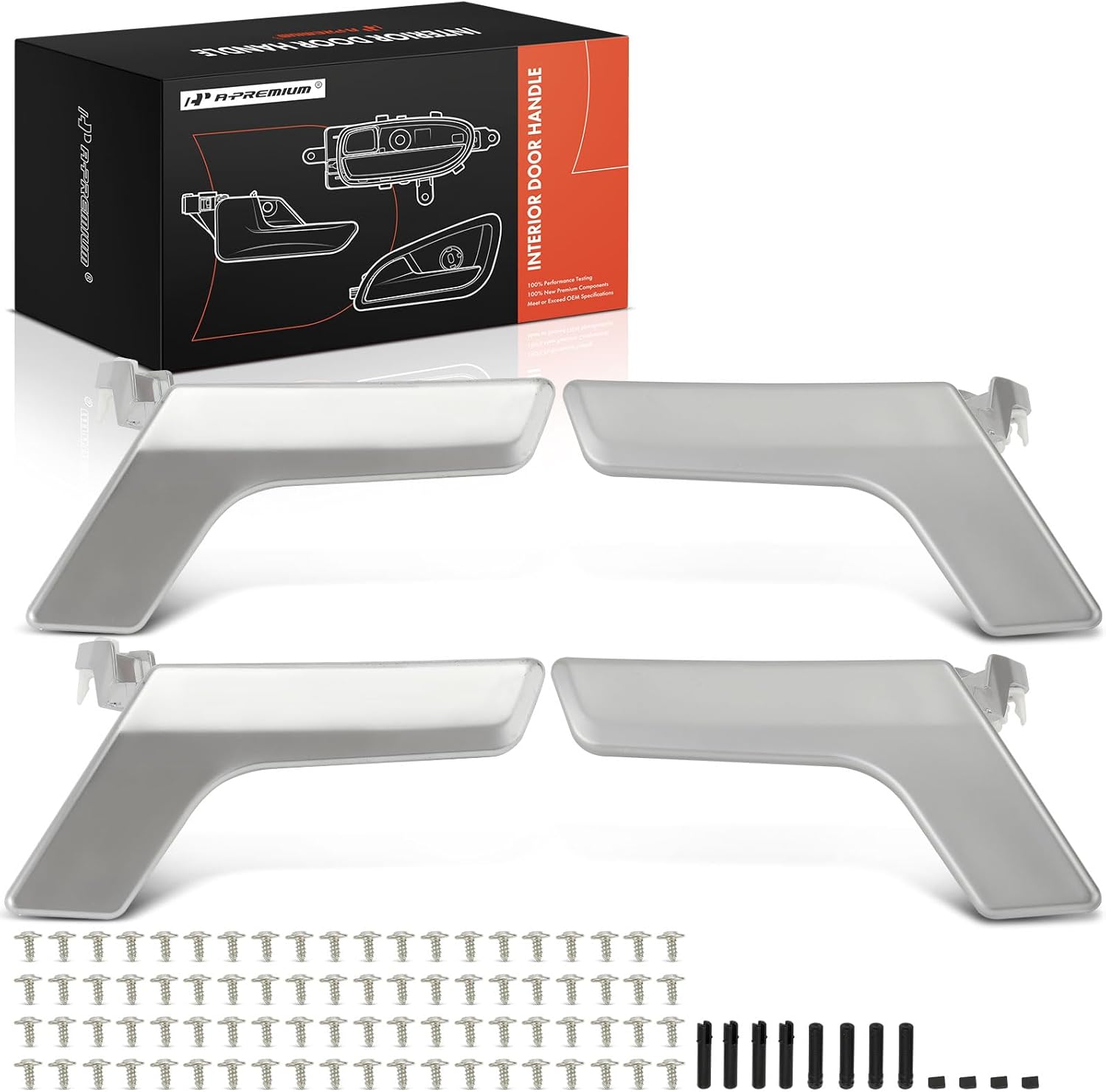 A-Premium Interior Door Handles Compatible with Mercedes-Benz C230 2008-2009, C250 2010-2015, C300/C350/C63 AMG 2008-2015, C400/C63 AMG S 2015, GLK250 2013-2015, GLK350 2010-2015