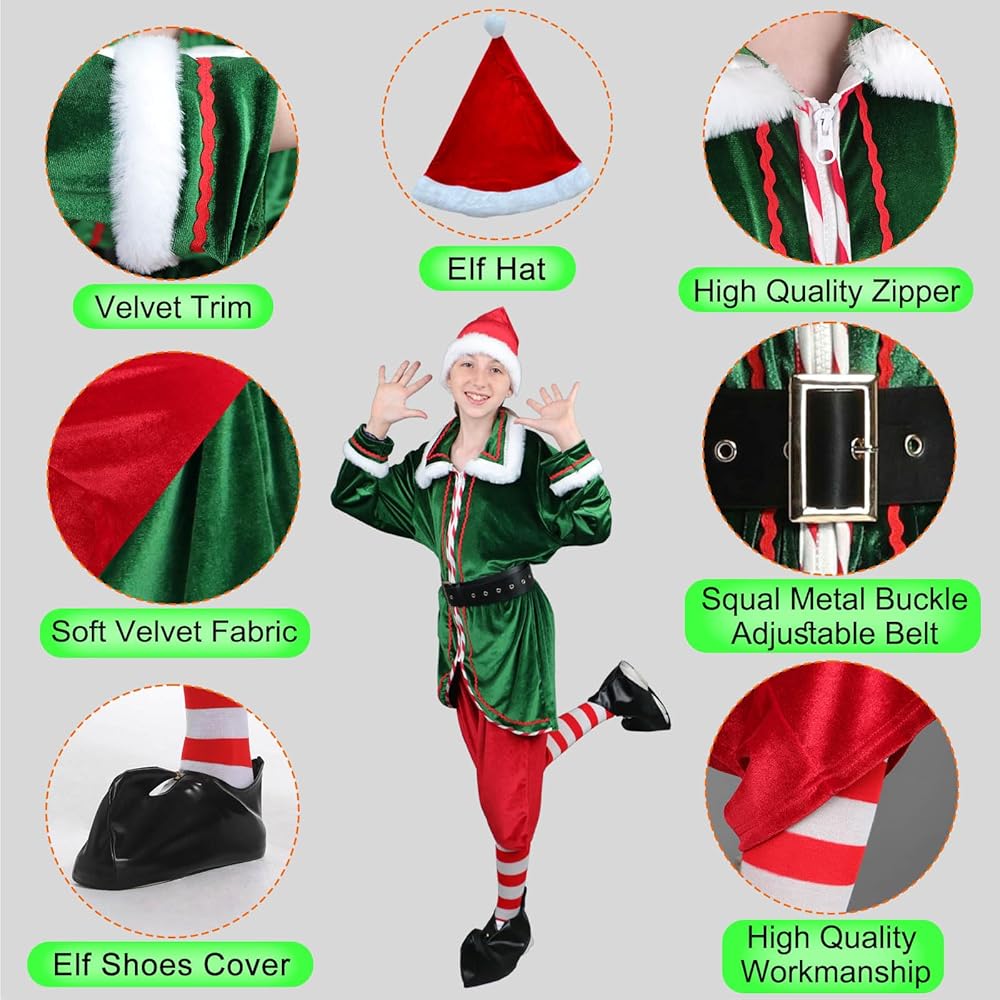 ジャムジャム Hollow 衣装 Amazon.com: JESOHO Christmas Elf Costume,Men Womem Elf