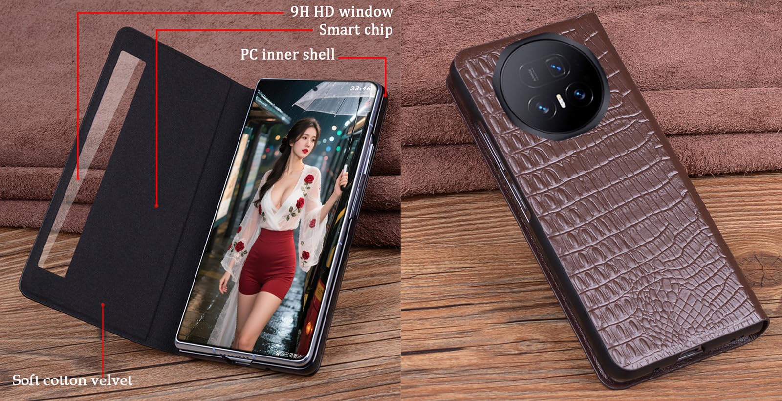 Intelligent Leather Mobile Phone Case For Honor Magic V5 - View #6