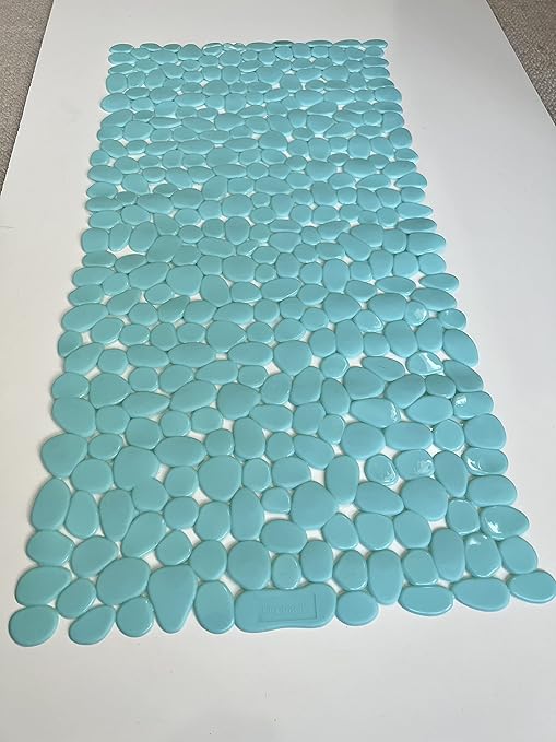 TIKE SMART “Pebbles” NonSlip Bathtub/Shower Mat 27.5”x14” Rectangular, NonToxic