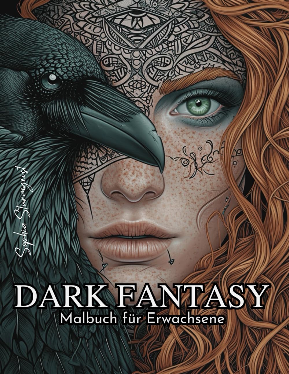Dark Fantasy Malbuch Dunkle Fantasie Motive mit Hexen, Feen und Nordischen und Griechischen Mythen: Geschenk mit 50 Motiven von Hexen, Feen und Nordischen Mythen und Griechischen Mythen