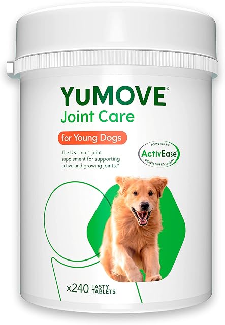 YuMOVE Young and Active Dog | Joint Supplement for Dogs to Support Active and Growing Joints for Dogs Aged Under 6 | 240 Tablets