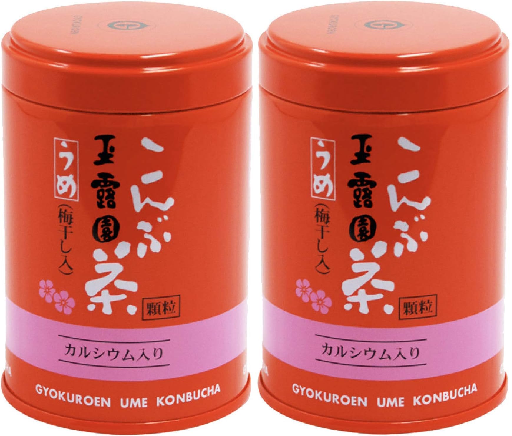 [Pack of 2] Japanese Ume-Konbu Cha, 玉露園 梅こんぶ茶 (Pulm Kelp Tea) - 1.41 oz
