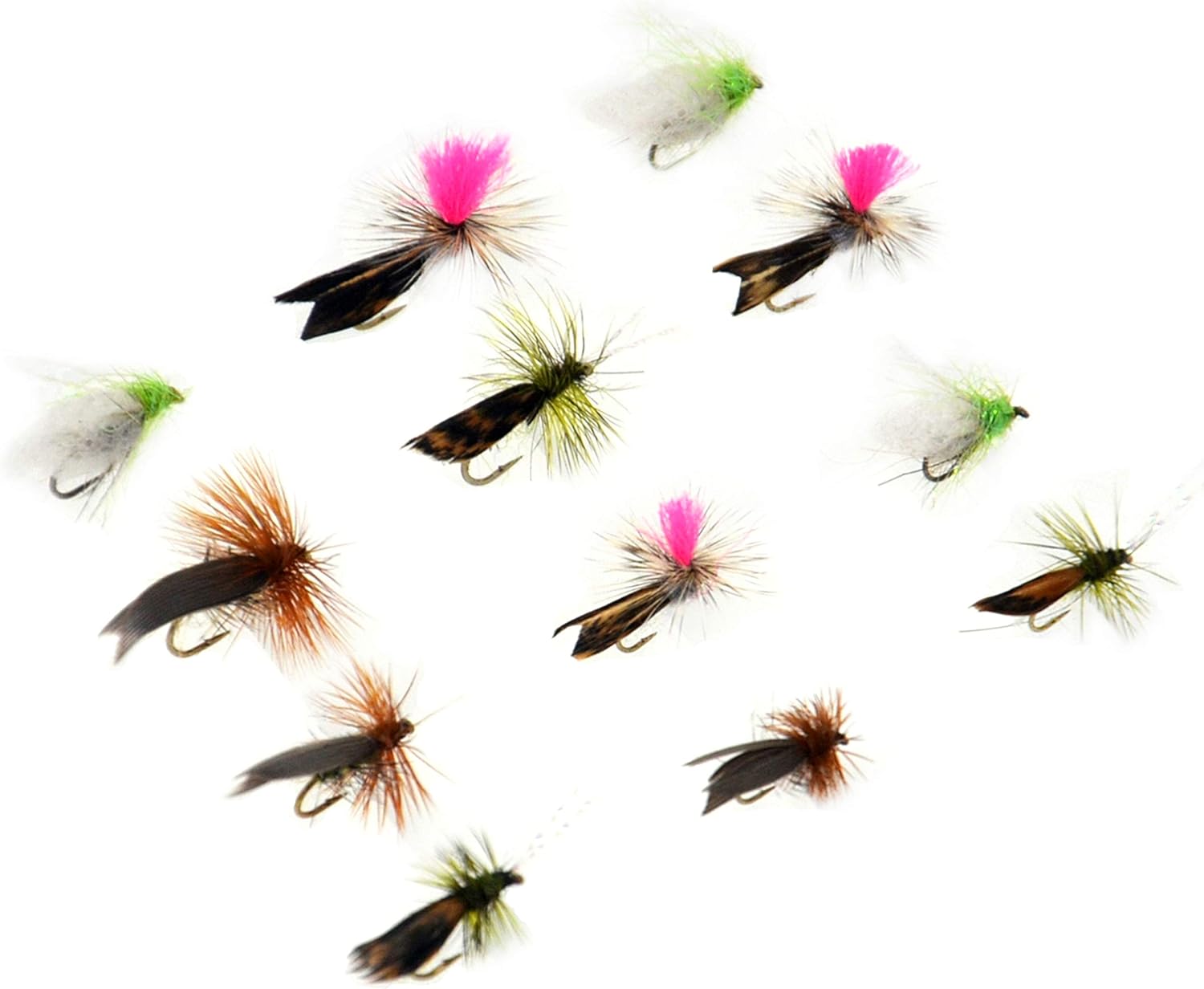 Outdoor Planet 12Pcs 20 Incher Attractor Nymph/Stonefly/Attractor Nymph/Prospecting Nymphs/Mayfly Nymph/Wet Flies for Trout Fly Fishing Flies Lure Assortment : Sports & Outdoors