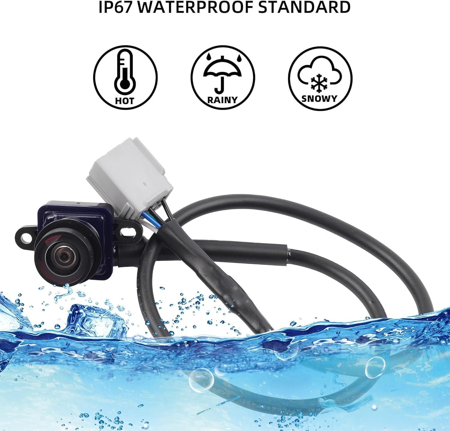 Dasbecan Backup Camera Compatible with 2013-2016 Dodge Dart Back up Rear View Reverse Camera Replaces# 56038990AA 56038990AB 56038990AC 1WY78GW7AA