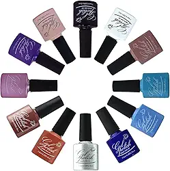 Kit 12 Esmaltes em Gel Chic & Fun com 12 Unidades para Unhas UV/LED (12008)