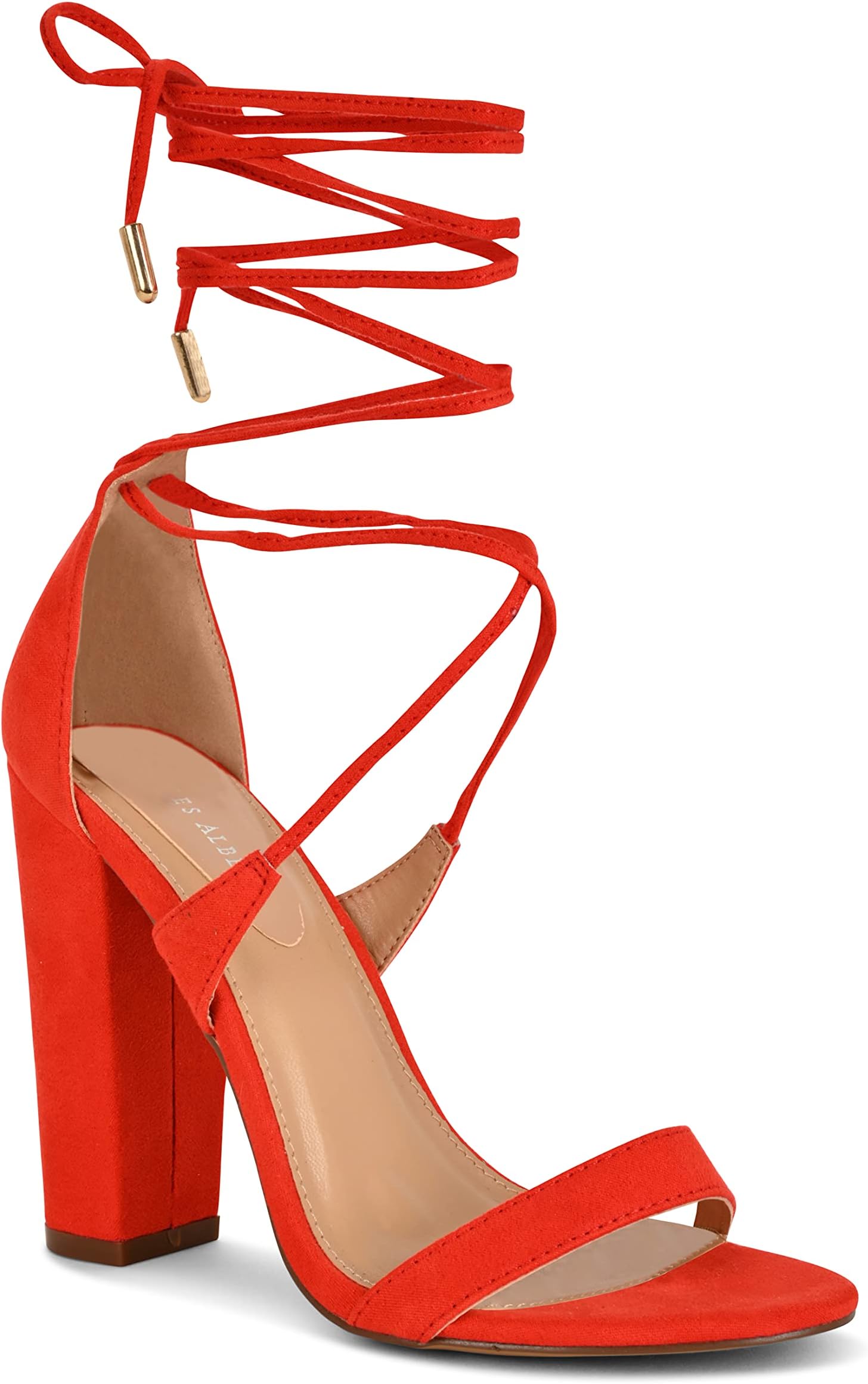 Charles AlbertWomen’s Criss-Cross Strappy Gladiator Dressy Lace Up High Heeled Open Toe Dress Stiletto Sandals