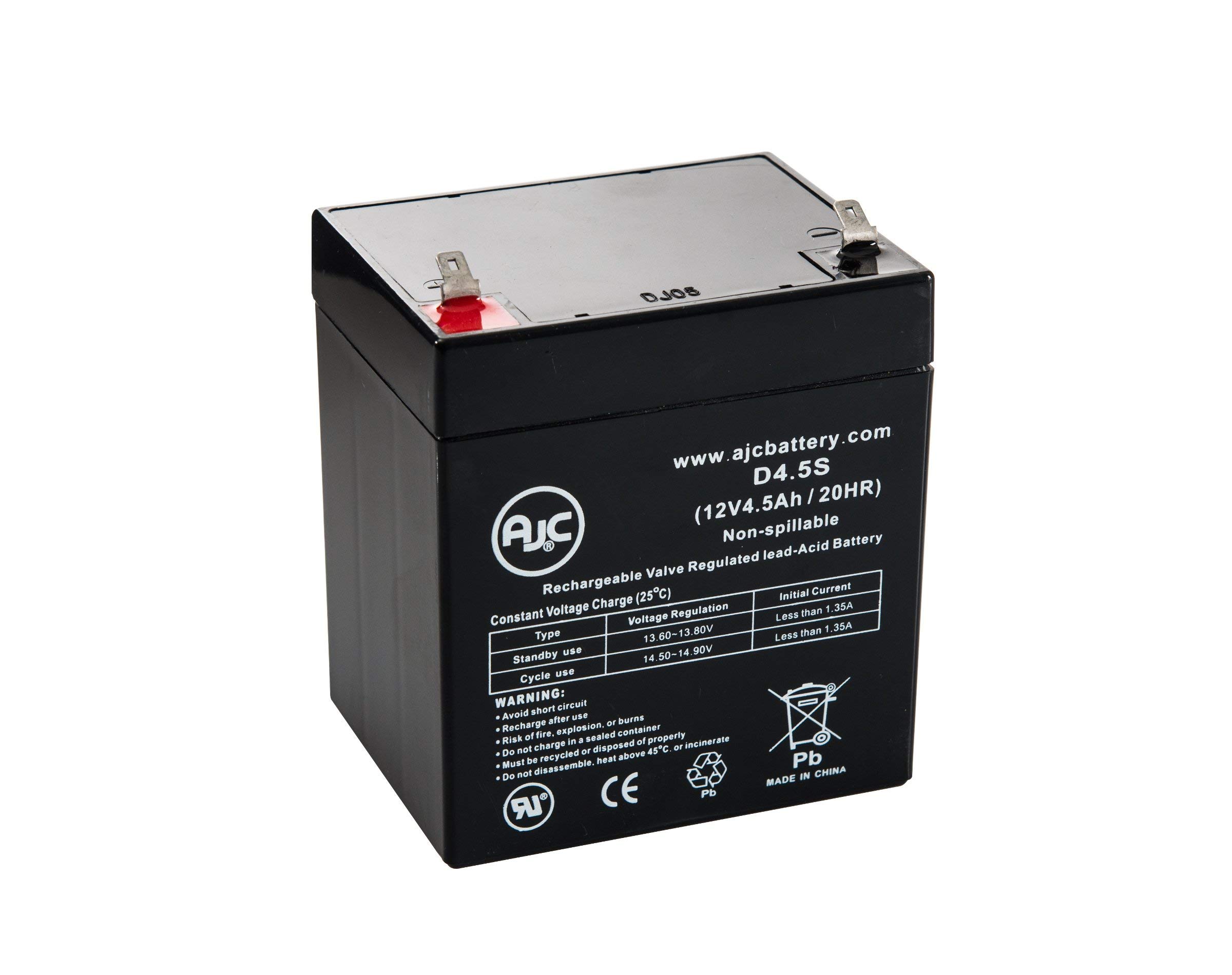 AJC Battery Compatible with Maruson Technology Power Personal POP-400 12V 4.5Ah UPS Battery