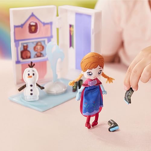 Miniatura 4 de SWEET SEAMS Disney - Muñeca de trapo suave de 6 pulgadas 2 muñecas de juguete juego de pista de hielo del castillo de Anna y Olaf