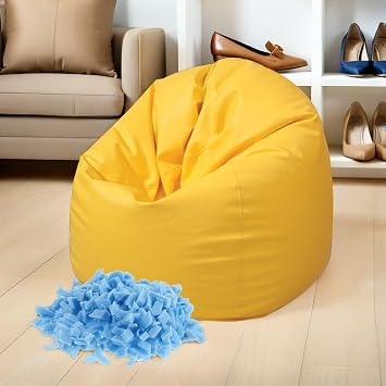 Memory Foam Stuffing for Bean Bags 2.2lbs High Density Crushed Foam Filling, Soft Slow Rebound Sponge Material, Highly Breathable and Resists Sagging, for Pet Beds and Floor Poufs
